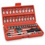 Hand Tool Set Mechanics Kit 46 Piece Precision Screwdriver DIY with Hard Case for Maintenance Work Repair Image 2