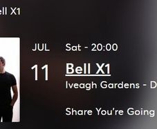 Bell X1 11th July Iveagh Gardens