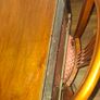 Large Antique Valve Radio and Record Player with Magic Eye, Beautiful Furniture, Collection Only. I got channels on the radio Image 7