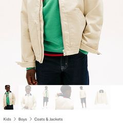 Tommy Hilfiger Boys Contrast Collar Cotton Jacket Brand New From New Collection