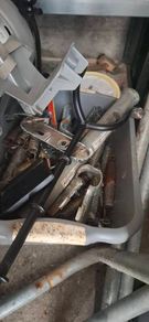 Free scrap metal, mainly from a trampoline