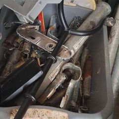 Free scrap metal, mainly from a trampoline