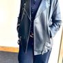 Stradivarius oversized faux leather biker jacket black - Size M Image 2