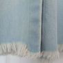 COS 100% Cotton Frayed Short-Sleeved Denim Shirt Jacket Light Blue Size EU34 UK8 Image 7