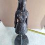 Vintage Genesis Fine Art Cold 27 CM. TALL Cast Bronze Resin Lady Image 9