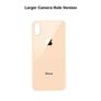 iPhone XS MAX Replacement Back Glass Door Cover with Adhesive Gold Image 3