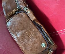 NEW-Leather Waist Bag