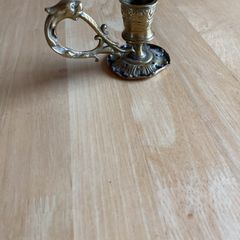 candle holder - vintage brass