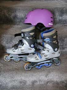 Roller blades size 38+helmet
