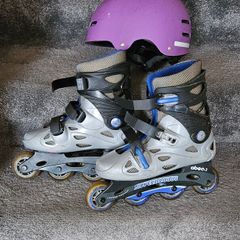 Roller blades size 38+helmet