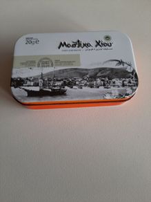 Chios Greek mastic gum tin