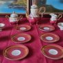 Vintage15 Piece Gloria Fine Porcelain Heavy Gold Gildings Coffee Set For 6 Person Setting Made In West Germany Image 4