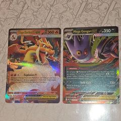 Pokemon Ascended Heroes Mega Charizard Y ex (ASC 022)  And  Mega Gengar ex (ASC 125)