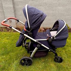 double buggy - Silver Cross Wave - carrycot and seat