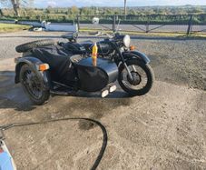 Motor bike and sidecar
