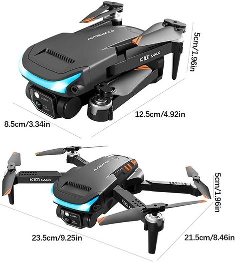 Foldable Drone with 4K HD Camera Three-Sided Obstacle Avoidance Drones 3 Battery