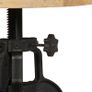 Side Table 45x (45-62) cm Solid Mango Wood and Cast Iron Image 5
