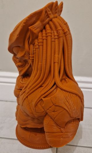 3D Printed Statue Bust (Unpainted) - Predator