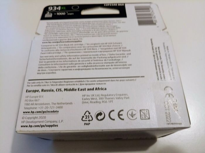 Hp 934 Xl Ink