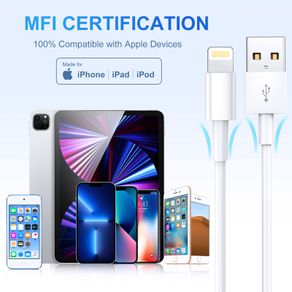 Apple Sync & Charger USB Data Cable For iPhone 5 6 7 8 X XS Max SE iPad and 11 12 13 14 Pro Max