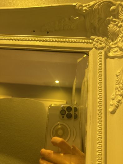 Stunning white mirror