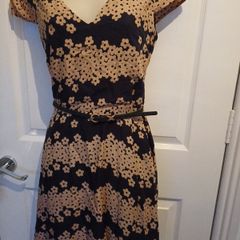 NWT Oasis  Black & Tan Dress Size 8