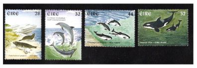 1997 Ireland Marine Mammals (Grey Seals, Bottle-nosed Dolphins, Harbour Porpoises & Killer Whale) Commemorative Stamp Mint Never Hinged (MNH)