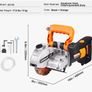 Electric Wall Chaser, Wall Groove Cutting Machine 133mm, Groove Cutting Machine Depth 42mm, Wall Slotting Machine 2500W, Wall Cutting Cutter Machine with Water Pump Image 2