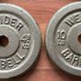 Vintage weider cast iron 1" weight plates Image 6