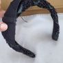 Vintage 1950's Marshall Field & Company black bow and beads headband - Collectable Image 9