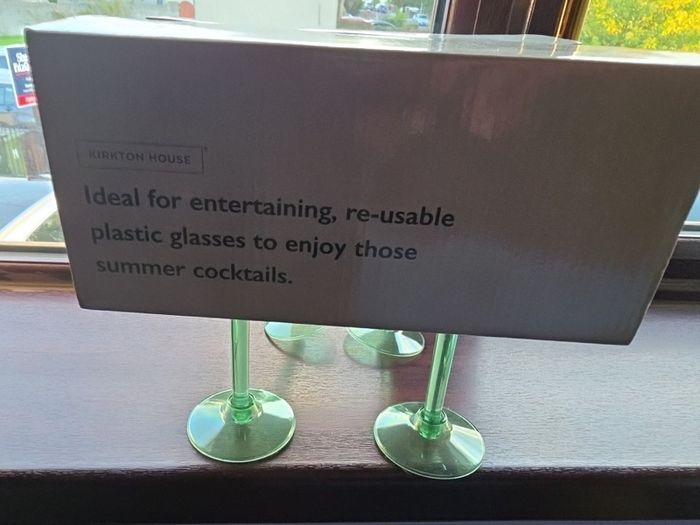re useable gin glasses