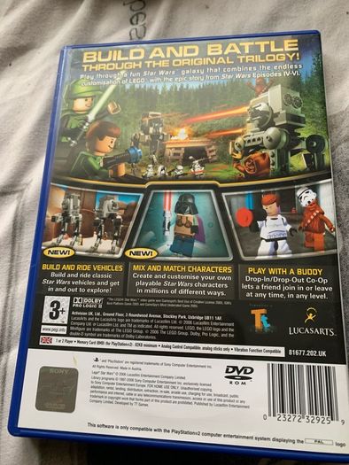 playstation 2 lego star wars 2 the original trilogy