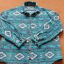 Patterned long sleeve overshirt Image 4
