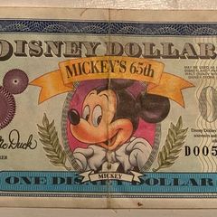 Collectors Disney dollar 1993 Mickey's 65th