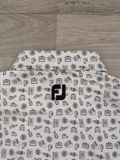 FootJoy FJ Patterned Golf Polo Shirt Mens Large