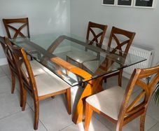 Dining table and 6 chairs