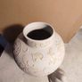 Beige Patterned Swirl Ginger Jar. Image 7