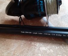 fishing reel and rod