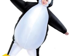 Inflatable Costume Penguin Air Blow-up Deluxe Halloween Costume - Adult Size