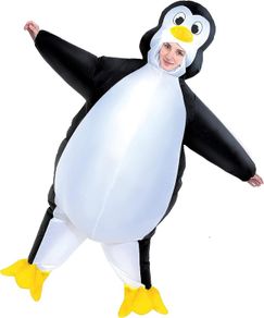 Inflatable Costume Penguin Air Blow-up Deluxe Halloween Costume - Adult Size