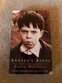 Vintage copy of the memoir Angela's Ashes by Frank McCourt