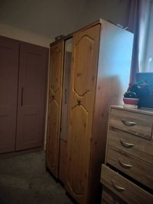 Wardrobe 18.25 inches depth, 36.5 inches wide & 70 inches high