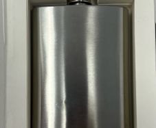 Hardback Good Book with hidden/safe hip flask. Flask is 4 fluid ounces made from stainless steel.