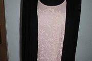 Anne Weyburn La Redoute black cover up with pink lace top size UK14/16 EU42/44 Postage included