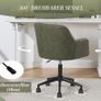 Office Chair PU Leather 360 Rotatable Height Adjustable Green Image 3