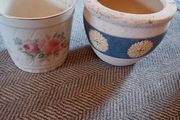 2 x vintage pots
