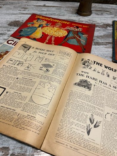 vintage book magazine