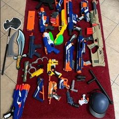 Selection of kids guns(mainly Nerf)