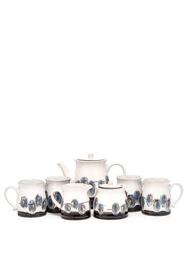 Newgrange Living Emma Pottery Tea Set, 7 Piece BRAND NEW
