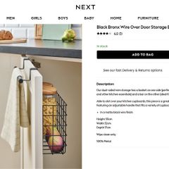 Over Door Storage Basket